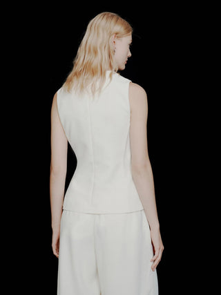 Top con fiocco in envers satin