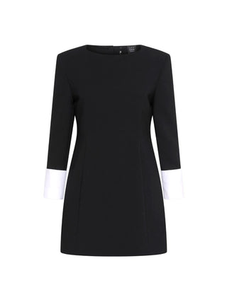 Abito sagomato in envers satin