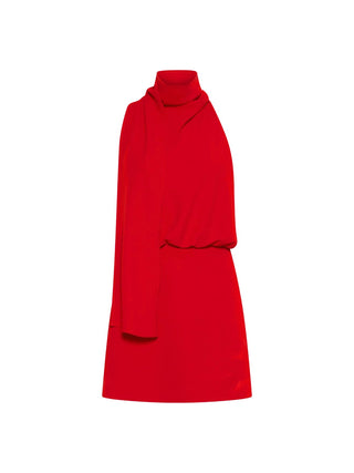 Abito svasato in envers satin