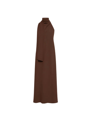Abito longuette in envers satin
