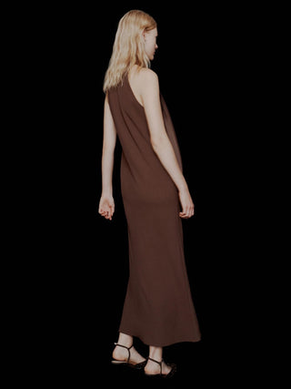 Abito longuette in envers satin