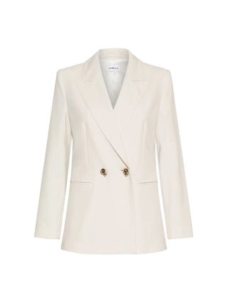 Blazer doppiopetto in tela stretch
