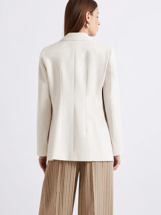 Blazer doppiopetto in tela stretch