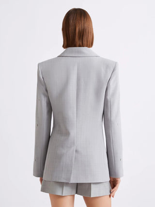 Blazer in tela stretch con cristalli