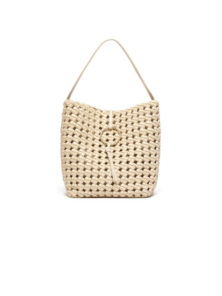 Borsa grande in tessuto intrecciato