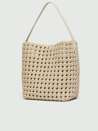 Borsa grande in tessuto intrecciato