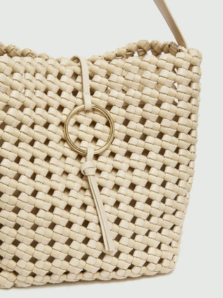 Borsa grande in tessuto intrecciato