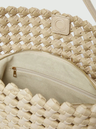 Borsa grande in tessuto intrecciato