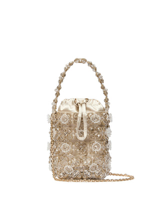 Secchiello piccolo con bead ricamate