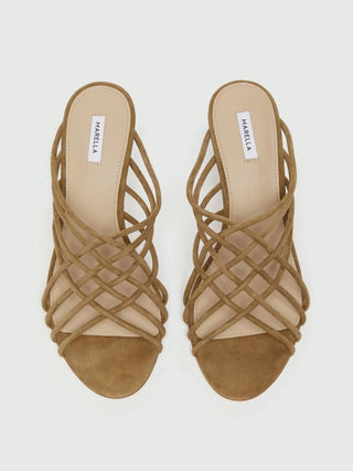 Sandalo mule in suede