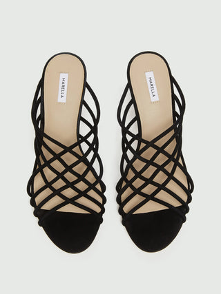 Sandalo mule in suede