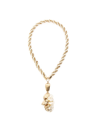 Collana lunga con conchiglie metalliche
