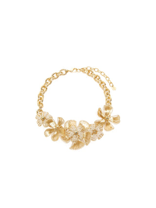 Collana girocollo con fiori