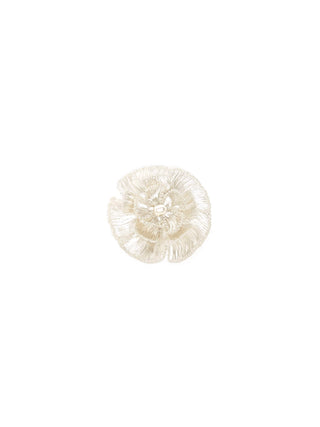 Spilla con fiore e perline