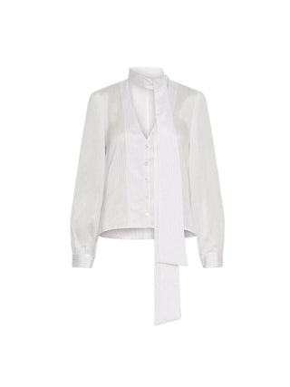 Blusa in seta e viscosa