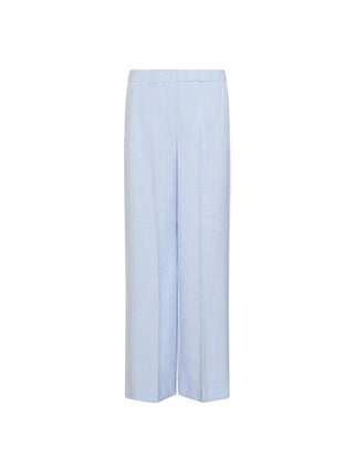 Pantalone dritto in tela stretch malfilé