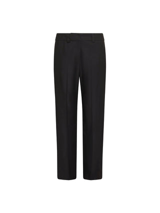 Pantalone cropped in twill di misto viscosa