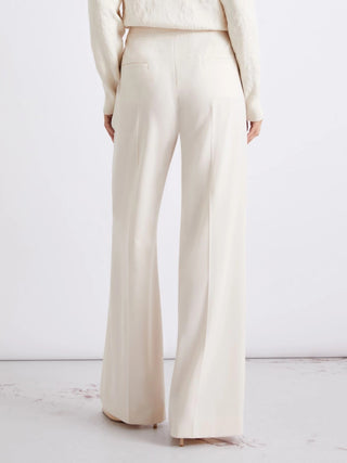 Pantalone dritto in tela stretch