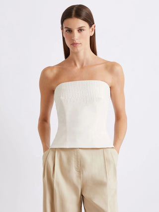 Top bustier in tela stretch