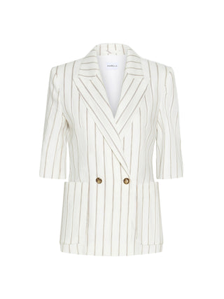 Blazer dritto in lino