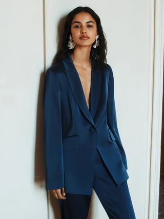 Blazer in satin
