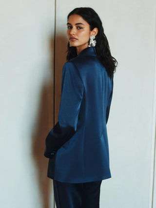 Blazer in satin