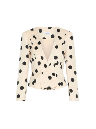 Giacca aderente con pieghe