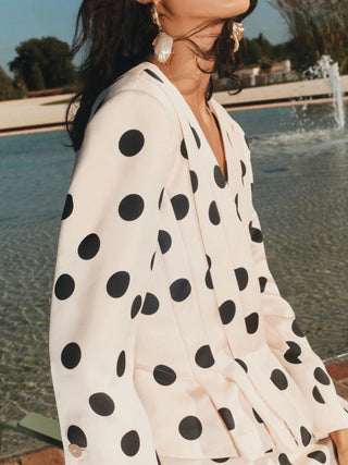 Giacca aderente con pieghe