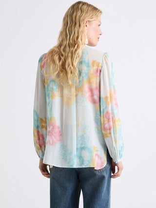 Camicia in georgette con rouche