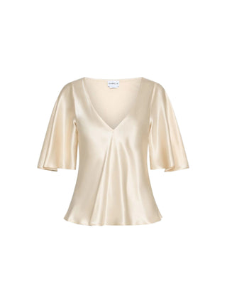 Blusa in raso di seta