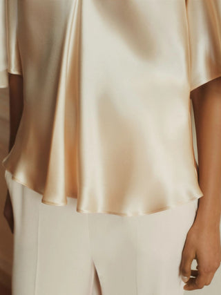 Blusa in raso di seta