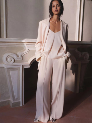 Pantalone ampio in enver satin