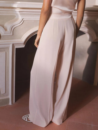Pantalone ampio in enver satin