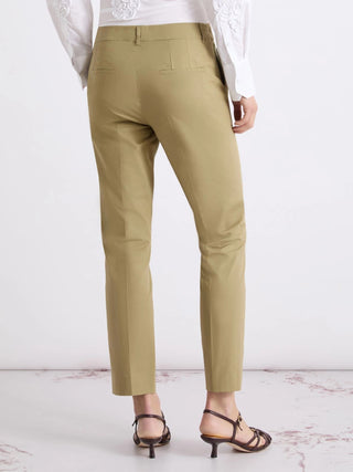 Pantalone in popeline stretch
