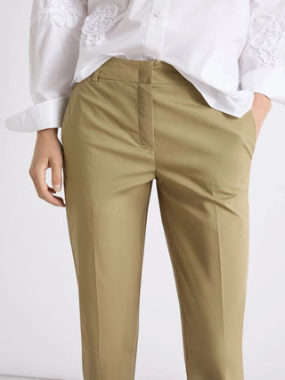 Pantalone in popeline stretch