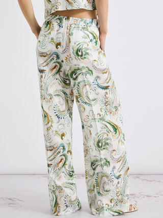 Pantalone a palazzo in lino