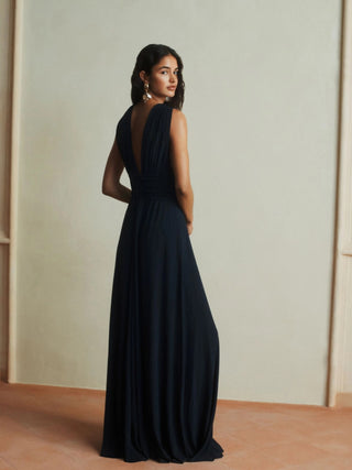 Abito in jersey con incrocio