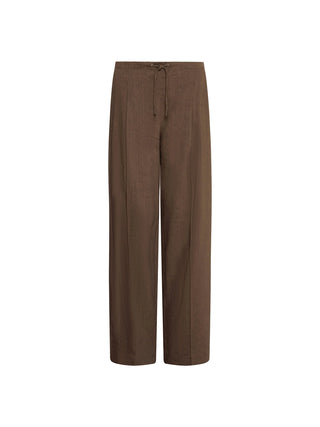 Pantalone in misto lino con coulisse