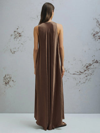 Abito in twill crinckle