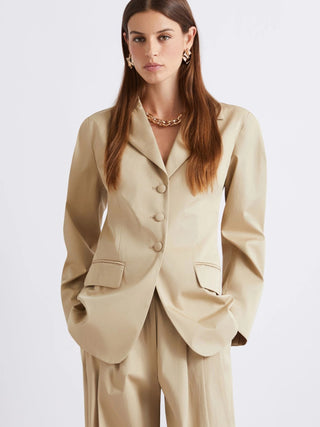 Blazer strutturato in gabardina