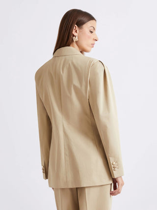 Blazer strutturato in gabardina
