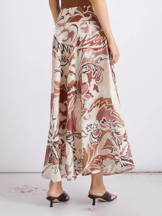 Gonna in lino stampato