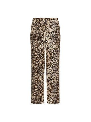 Pantalone in stuoia di misto lino