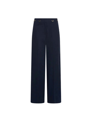 Pantaloni dritti in gabardina