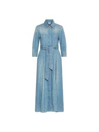 Chemisier lungo in denim fluido