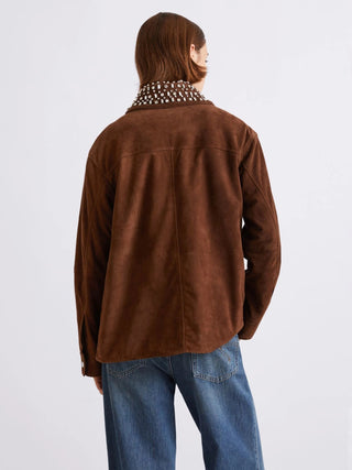 Giaccone in camoscio