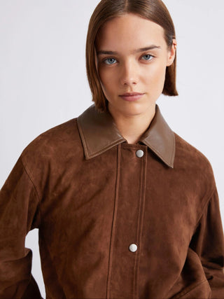 Giaccone in camoscio