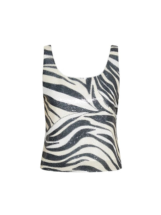Top con paillettes