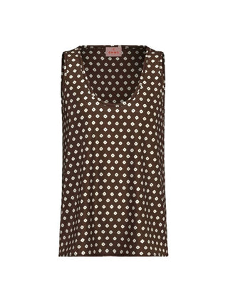 Canotta in twill stampato