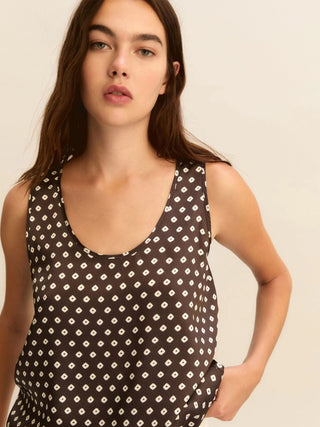 Canotta in twill stampato